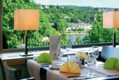 ****Hotel Mercure in Koblenz. Ausblick aus dem Restaurant