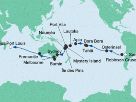 Teil II -Aida Weltreise: von San Antonio nach Mauritius