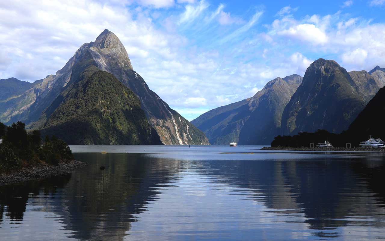 See und Berge in Neuseeland