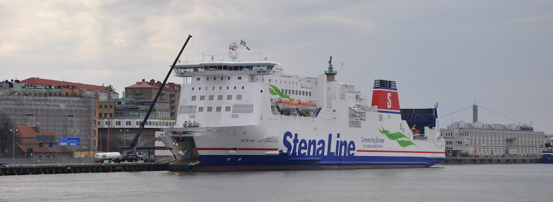 Stena Line Fähre am Anleger.