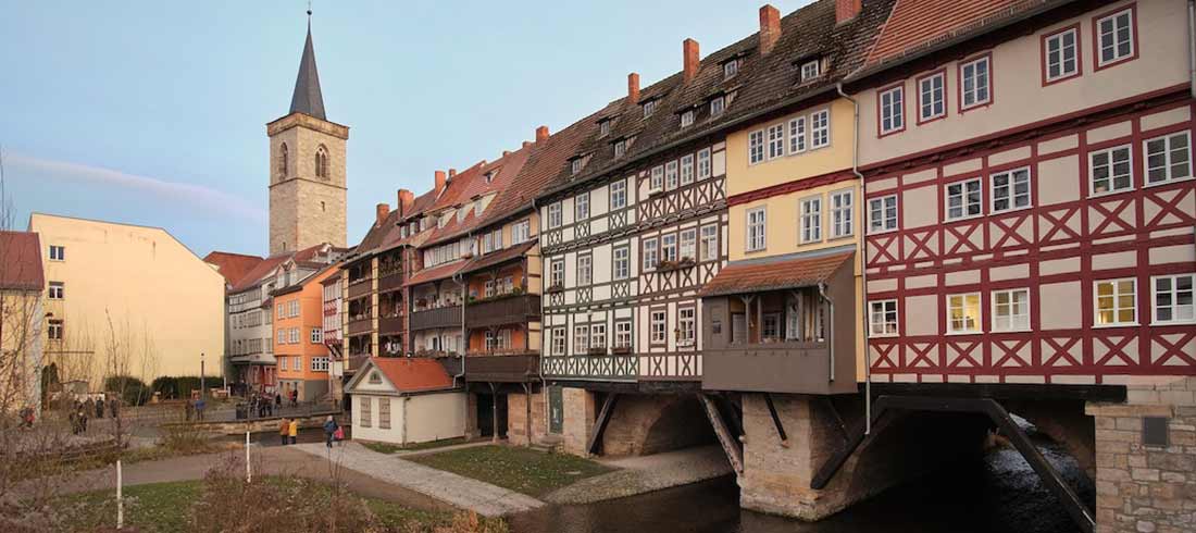 Fachwerkhäuser in der Altstadt von Erfurt